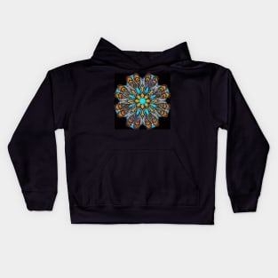 Mandala Blue Marine Kids Hoodie